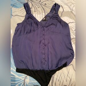 PAIGE womens Kessley Bodysuit BLUE size small.